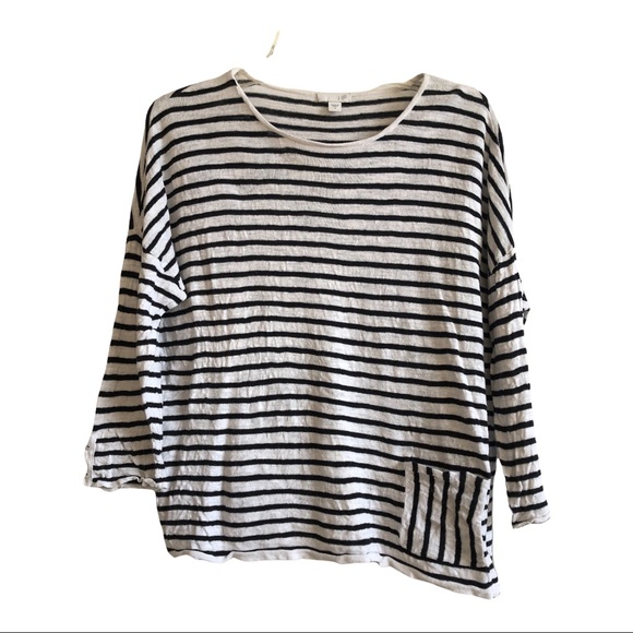 J. Jill Sweaters - J.Jill Black & White Striped Sweater